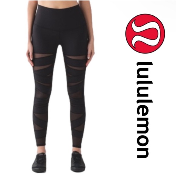 LULULEMON TeCh mesh leggings 6 - Picture 1 of 6